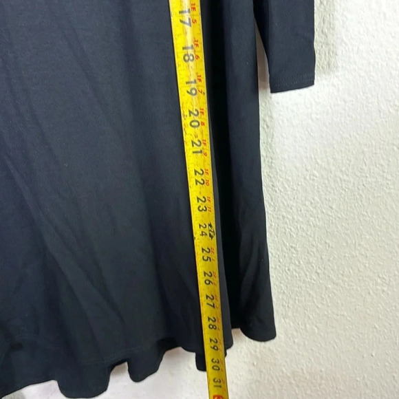 Eileen Fisher Black Shirt Tunic Top size Petite Small - Picture 5 of 8